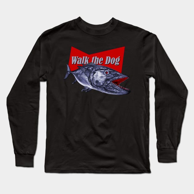 walk the dog Long Sleeve T-Shirt by Art by Paul